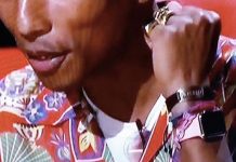 Pharrell Williams porte l’Apple Watch en plein The Voice