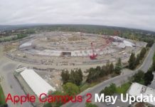 Un nouveau survol de drone au dessus du Campus 2 avec une vue détaillée de l’auditorium