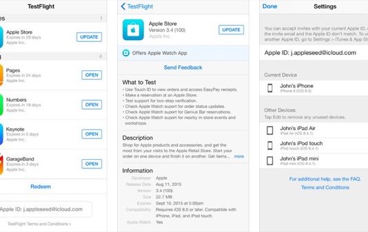 TestFlight : Apple augmente le nombre de testeurs et la période d’expiration