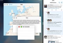 Concept vidéo d’un système de multi-fenêtres sur iOS