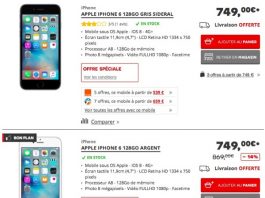 L’iPhone 6 de 128Go au prix du 64Go chez Darty !