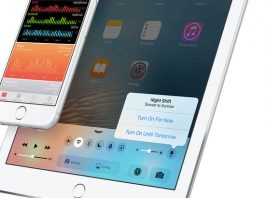 iOS 9.3 : un raccourci dans le Centre de contrôle pour activer le mode nuit