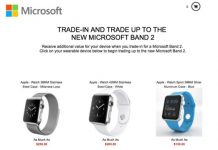 Microsoft rachète votre Apple Watch pour l’achat du Band 2