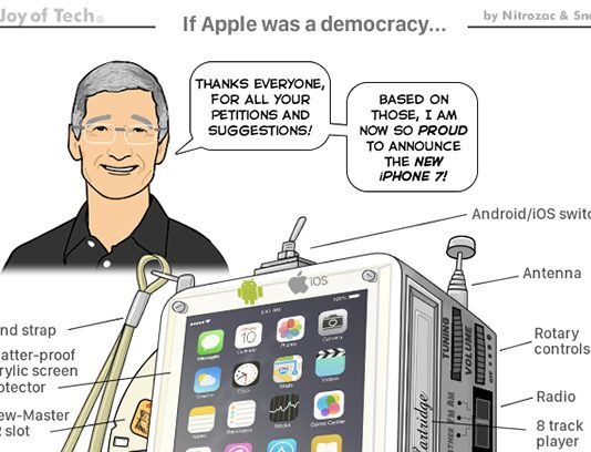 Si Apple était une démocratie, l’iPhone 7 ressemblerait à ça !