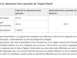 Apple baisse le prix des réparations d’Apple Watch Sport