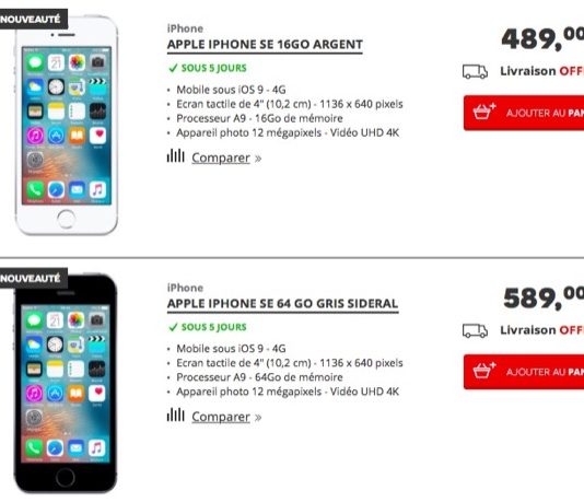 iPhone SE / iPad Pro 9,7 pouces : disponibles aussi chez Darty
