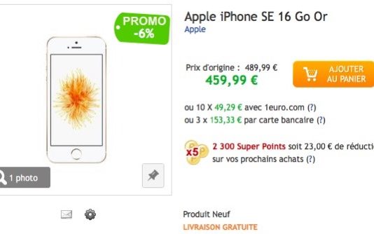 Bon plan : iPhone SE 16Go à 459€ + 115€ en bon d’achat, plus d’autres affaires