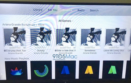 Apple préparerait une nouvelle interface pour Apple Music sur Apple TV