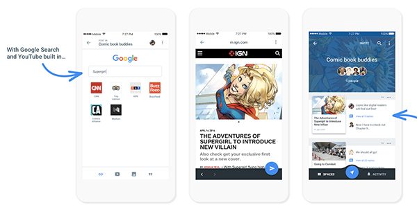 google-lance-spaces-une-nouvelle-app-pour-faciliter-le-partage-de-contenus