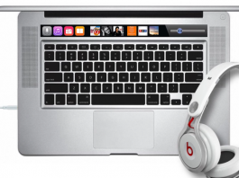 Nouveau concept du MacBook Pro avec la barre OLED tactile