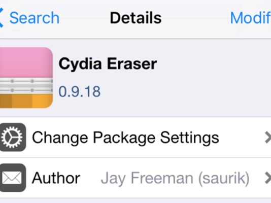 Jailbreak : Cydia Impactor devient Cydia Eraser, et support partiel d’iOS 9.0