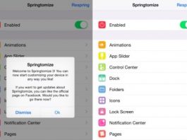 Jailbreak : Springtomize 3 maintenant compatible avec iOS 9.3.3