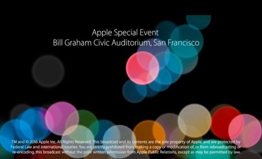 Keynote iPhone 7 / Apple Watch 2 disponible sur YouTube et en PodCast