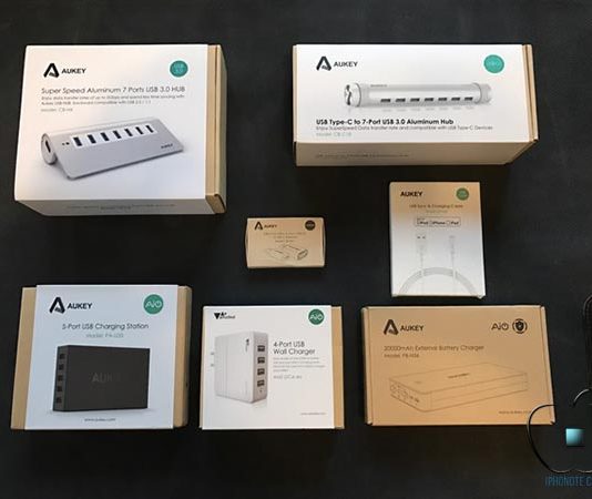 Présentation des accessoires Aukey pour MacBook Pro et iPhone/iPad