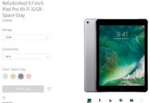 L’iPad Pro 9,7″ est maintenant disponible sur le refurb américain