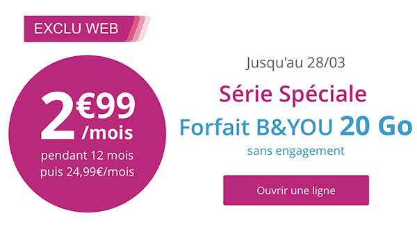 bon-plan-bouygues-forfait-illimite-byou-20go-a-299emois-durant-un-an forfait Bouygues