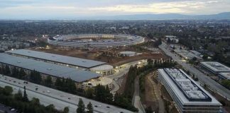 Un nouvel survol de l'Apple Park avant son inauguration