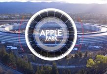 Nouveau survol de drone au dessus de l’Apple Park