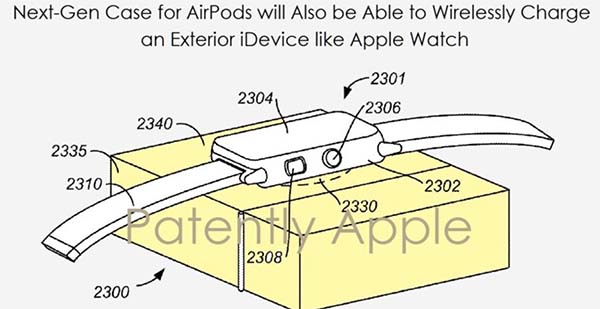 Apple brevette un boîtier étanche pour AirPods capable de recharger l'iPhone