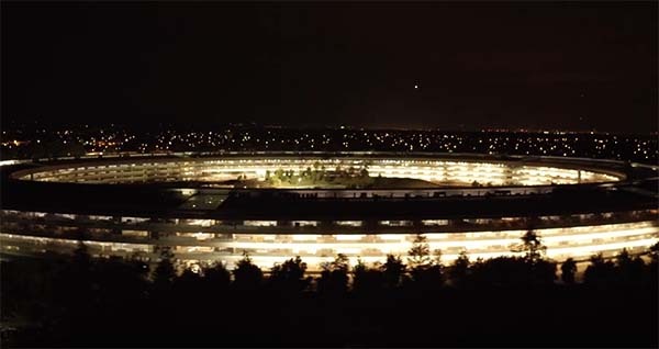 Apple Park : un nouveau survol du site en drone montre de nouveaux détails [Vidéo]