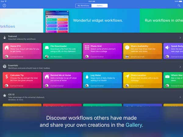 Apple rembourse les clients de Workflow après son rachat le mois dernier