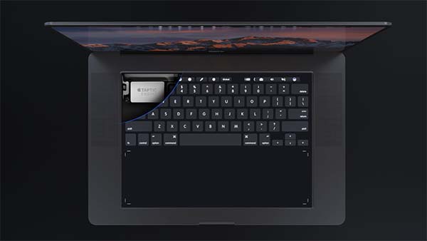 Et si le prochain MacBook Pro adoptait une surface tactile en lieu et place du clavier ? [Concept]