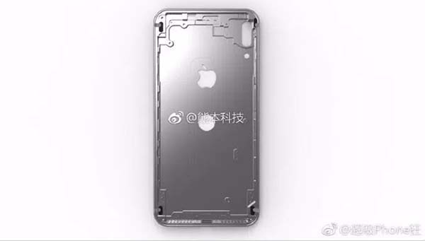 iPhone 8 : fuite du châssis avec le Touch ID placé au dos de l'appareil