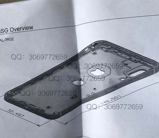 iPhone 8 : un autre schéma montre le double capteur à la verticale et Touch ID au dos