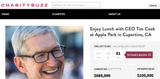 Charitybuzz : 688 999 dollars, c'est le prix pour déjeuner avec Tim Cook à l'Apple Park