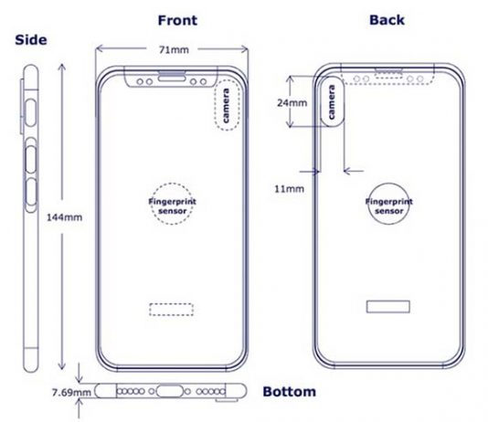 iPhone 8 : un nouveau schéma montre le Touch ID au dos de l'appareil