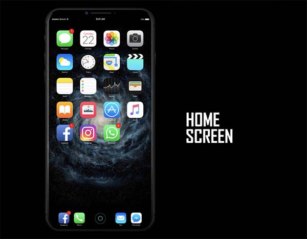 Quand l'iPhone 8 se dote d'iOS 11 dans un nouveau concept !