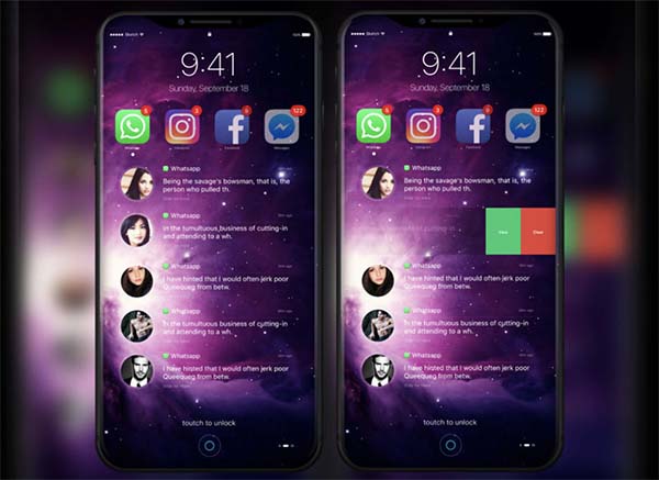 Quand l'iPhone 8 se dote d'iOS 11 dans un nouveau concept !