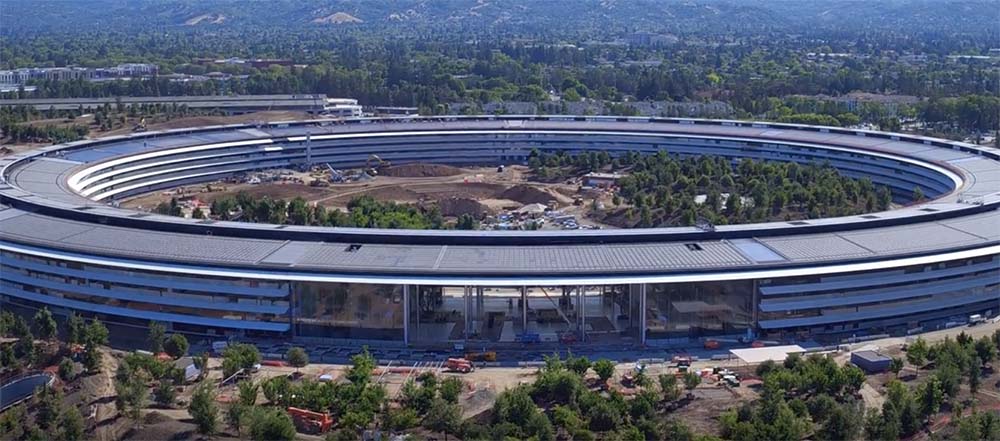Apple Park : un nouveau survol drone qui offre une vue sur l’intérieur