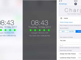 Charge offre une vue du chargement depuis l'écran verrouillé [Jailbreak iOS 10]