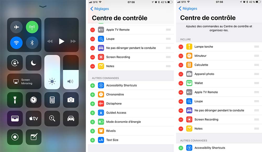 iOS 11 - Centre de contrôle : nouvelle interface, compatible 3D Touch et nouvelles options