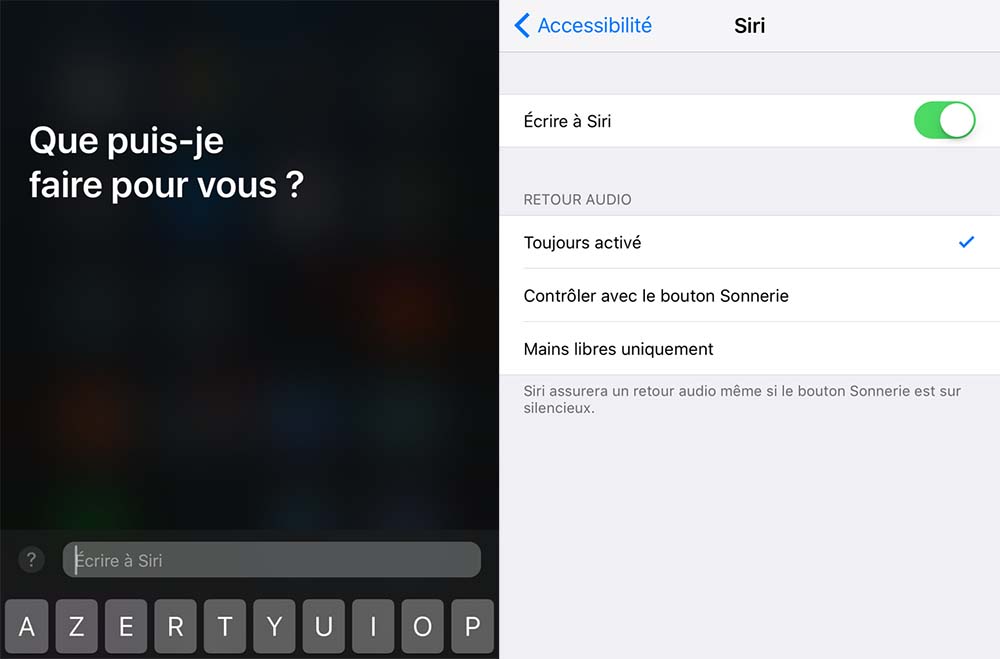 ios-11-permet-decrire-a-siri iOS 11 permet aussi d'écrire directement à Siri !