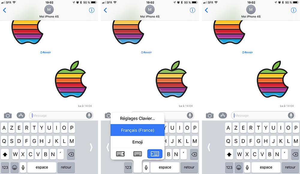 iOS 11 permet d'utiliser le clavier à une main sur iPhone