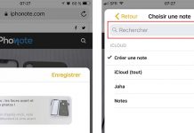 iOS 11 permet la recherche de notes depuis le menu de partage