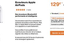 Promo Orange : les AirPods à seulement 129€ au lieu de 179€ !
