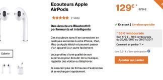 Promo Orange : les AirPods à seulement 129€ au lieu de 179€ !