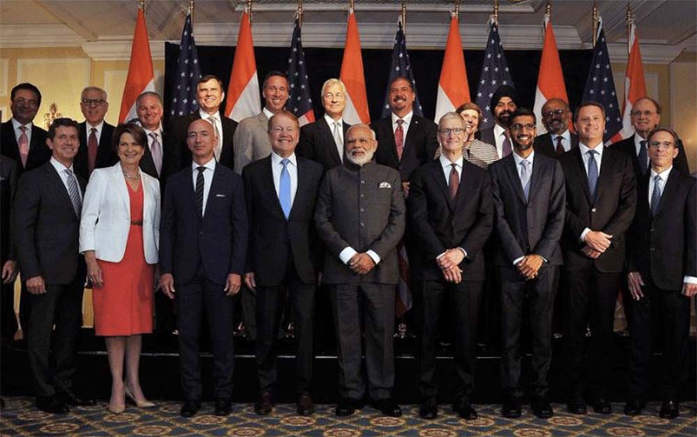 Tim Cook et d'autres dirigeants de la Silicon Valley ont rencontré le Premier ministre indien