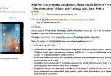 Une trace de l'iPad Pro 10,5 pouces par l'accessoiriste Anker sur Amazon