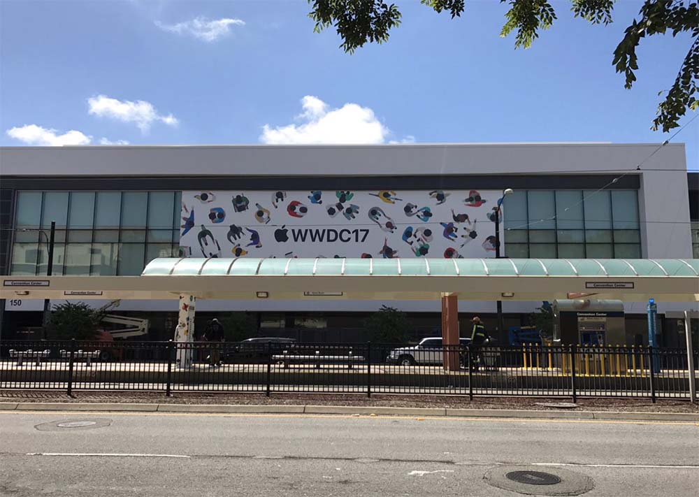 WWDC 2017 : le McEnery Convention Center se met aux couleurs de la conférence