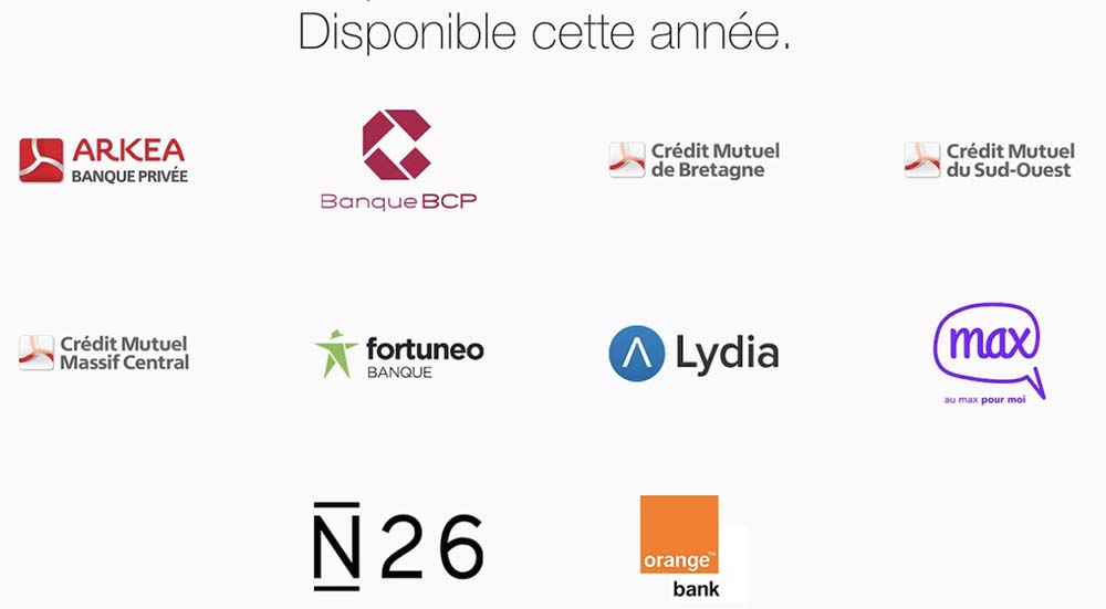 Apple Pay : BCP, Lydia, N26 et Orange Bank bientôt supportés en France