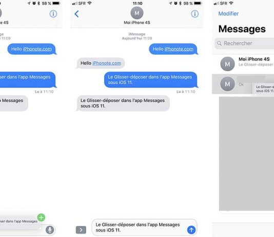 Astuce iOS 11 : le glisser-déposer dans l’app Messages ! Astuce iOS 11 : le glisser-déposer dans l'app Messages !