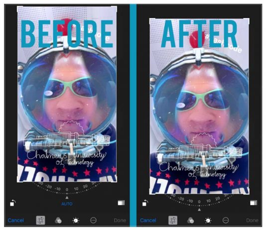 BetterPhotoCrop permet de recadrer une photo sans invoquer le Centre de notification