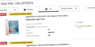 Bons Plans Fnac : iPad Pro à partir de 549€ + 10% en chèque-cadeau !