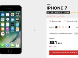 Promo iPhone 7 chez SFR jusqu'au 31 juillet inclus !