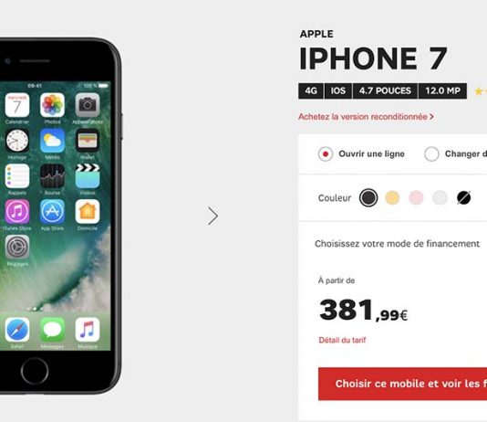 Promo iPhone 7 chez SFR jusqu’au 31 juillet inclus ! Promo iPhone 7 chez SFR jusqu'au 31 juillet inclus !