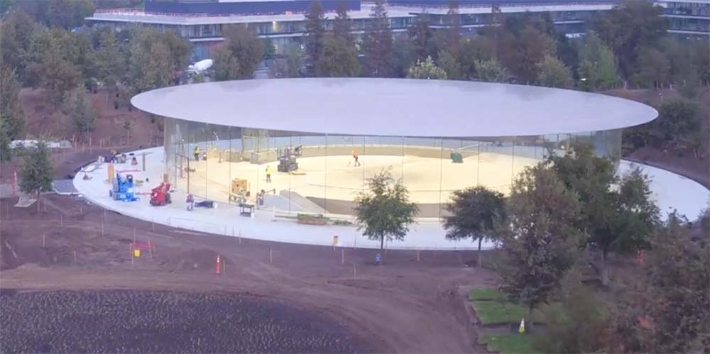 Apple Park : une nouvelle vue aérienne montre l'avancement des travaux